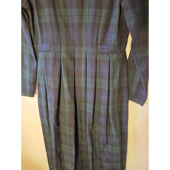 Cynthia Howie Dress Sz 6 Button Front Pleated Maxi Academia Collegiate Hogwarts - Picture 10 of 10